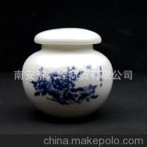 青花牡丹，密封典雅 南安市人峰商貿(mào)陶瓷茶葉罐批發(fā)詳解