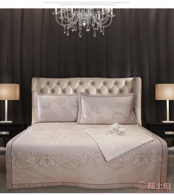 優(yōu)質(zhì)家紡推薦 2017新品紫丁香600d可水洗加厚粗冰絲席涼席三件套